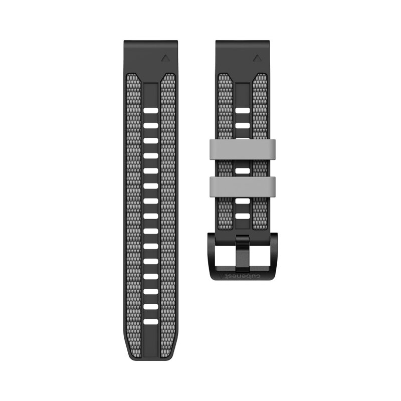 Garmin Watch Premium Sport Armband QuickFit 22 mm Schwarz/Grau