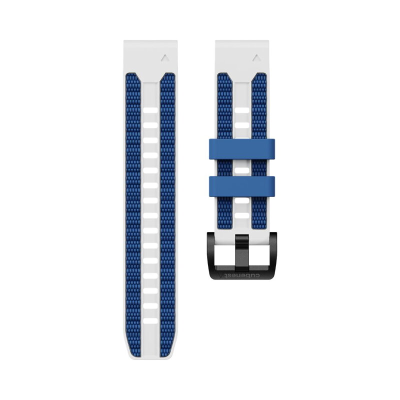 Garmin Watch Premium Sport Armband QuickFit 22 mm Weiß-Blau
