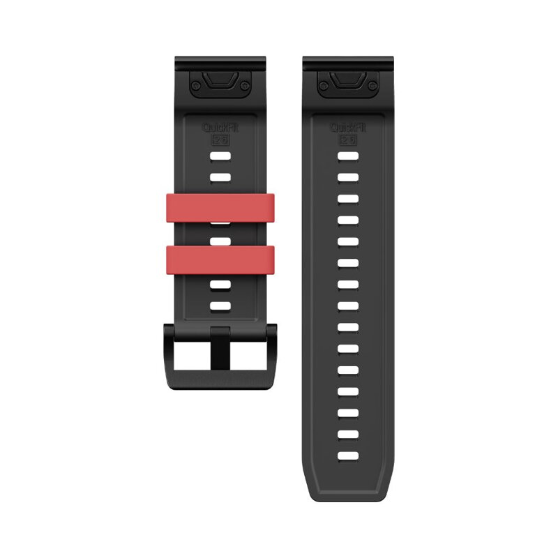 Garmin Watch Premium Sport Armband QuickFit 26 mm Schwarz-Rot