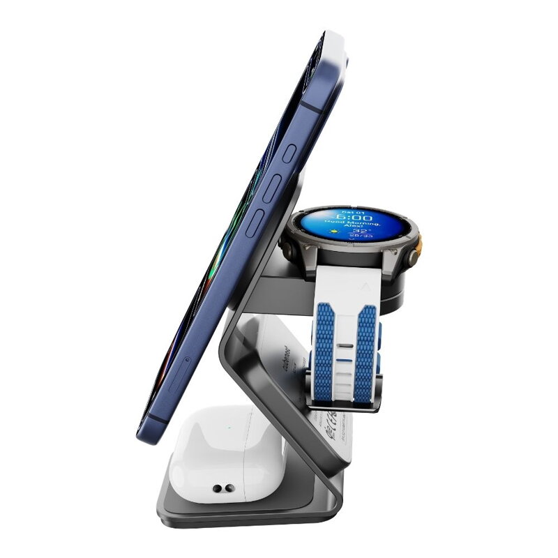 Cubenest Qi2.2 3in1 Magnetisches Kabelloses Ladegerät SQ314 Pro Garmin Watch