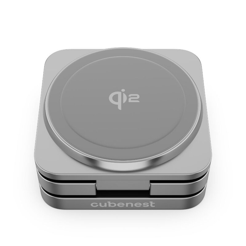 Cubenest Qi2 3in1 Faltbares Magnetisches Kabelloses Ladegerät SQS312 Pro Samsung Watch