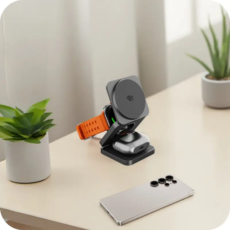 Qi2 MagSafe Ladegerät 3in1