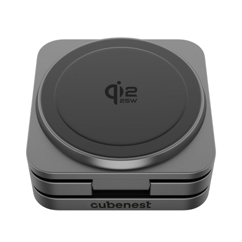 Cubenest Qi2.2 3in1 Faltbares Magnetisches Kabelloses Ladegerät SQS312 Pro Samsung Watch