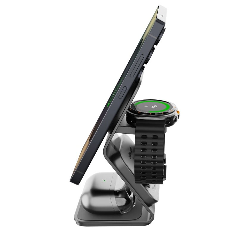 Cubenest Qi2.2 3in1 Magnetisches Kabelloses Ladegerät SQS314 Pro Samsung Watch