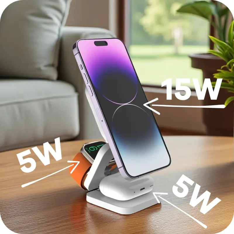 Qi2 MagSafe Ladegerät 3in1