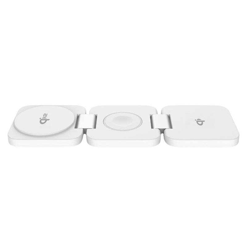 Cubenest Qi2 3in1 Faltbares Magnetisches Kabelloses Ladegerät EQ310 Weiß
