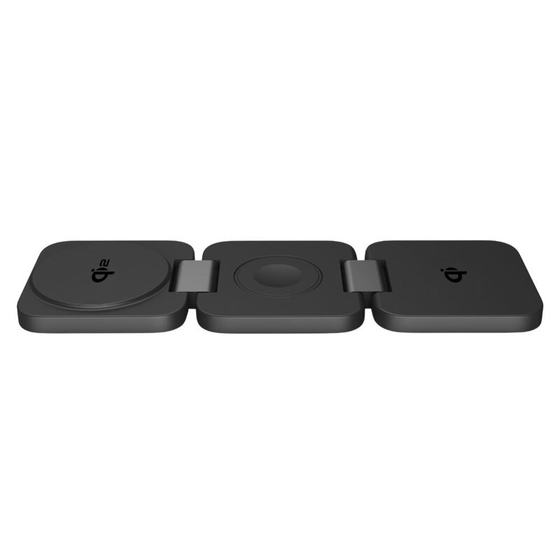 Cubenest Qi2 3in1 Faltbares Magnetisches Kabelloses Ladegerät EQ310 Grau
