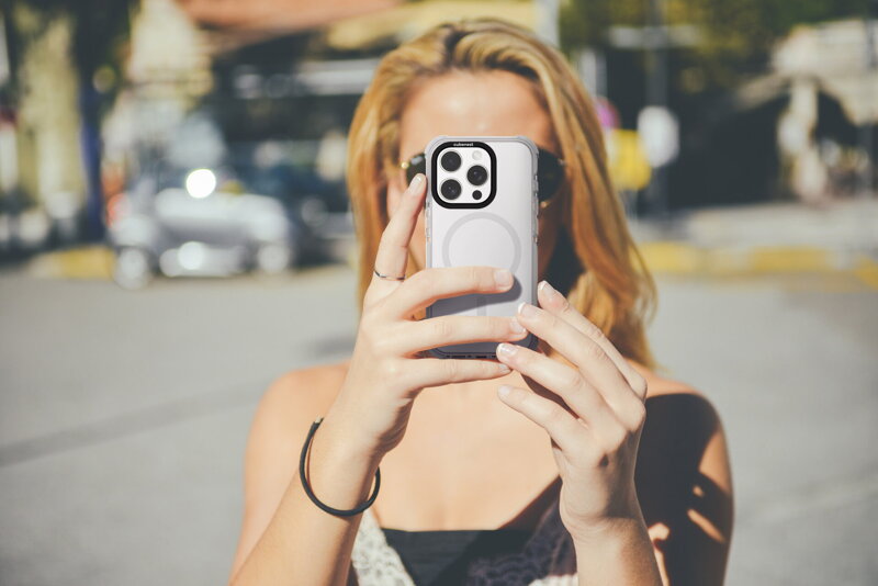 Cubenest Hülle für iPhone 15 Pro MagPro Strong Guard Weiß