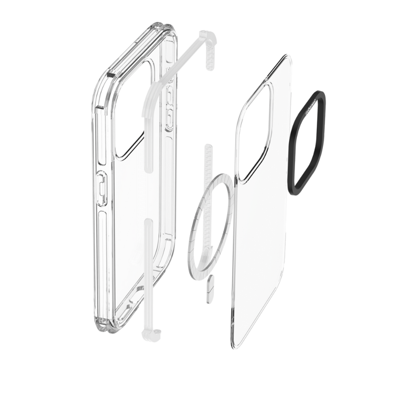 Cubenest Hülle für iPhone 15 Pro MagPro Strong Guard Weiß