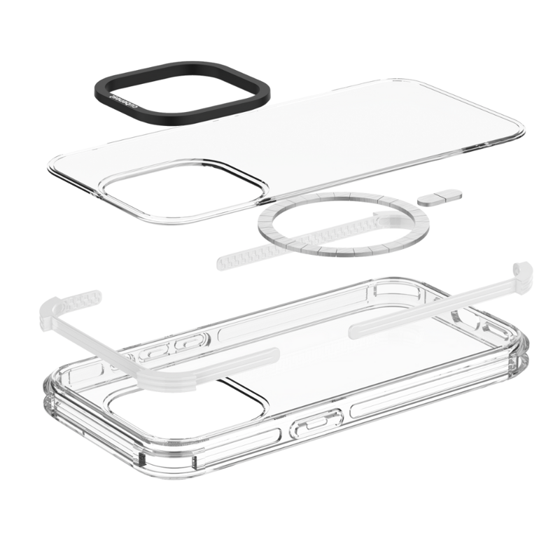 Cubenest Hülle für iPhone 15 Pro MagPro Strong Guard Weiß