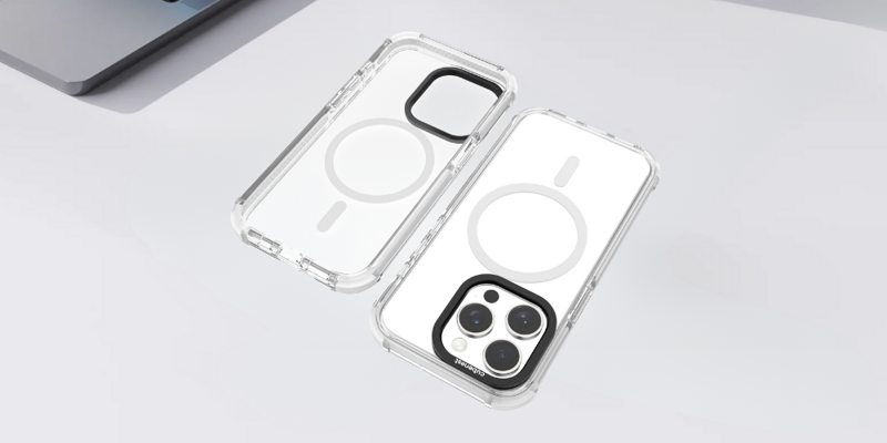 Cubenest Hülle für iPhone 15 Pro MagPro Strong Guard Weiß