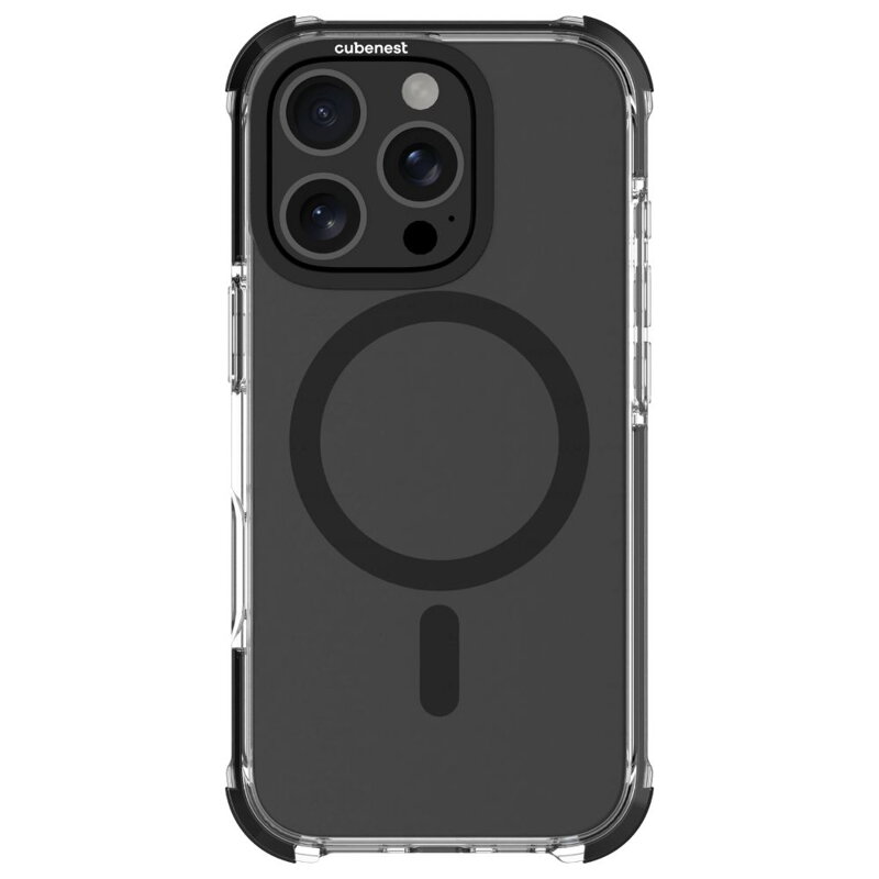 Cubenest Hülle für iPhone 16 Pro MagPro Strong Guard Schwarz