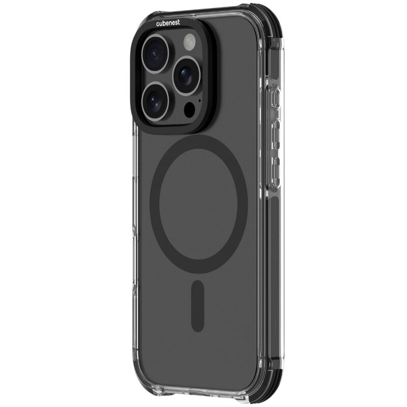 Cubenest Hülle für iPhone 16 Pro MagPro Strong Guard Schwarz