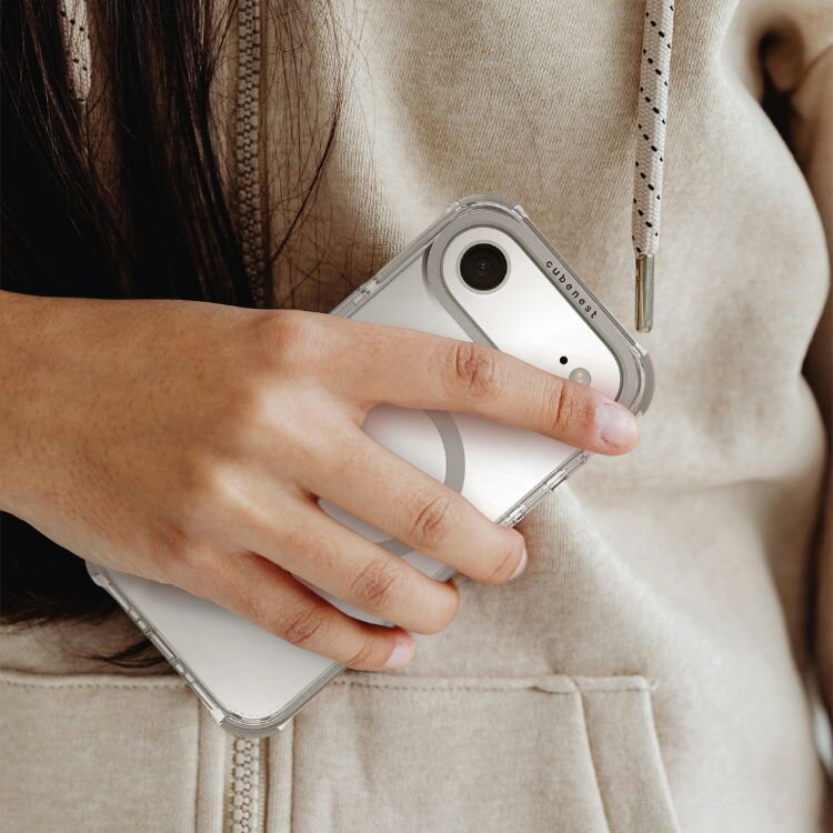 Cubenest Hülle für iPhone 17 Air MagPro Strong Guard weiß