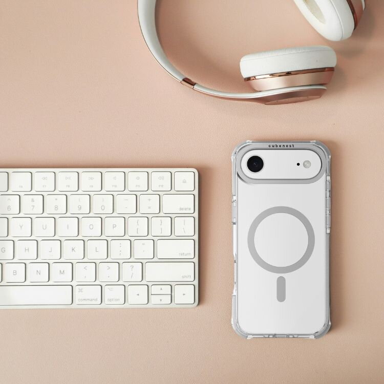 Cubenest Hülle für iPhone 17 Air MagPro Strong Guard weiß
