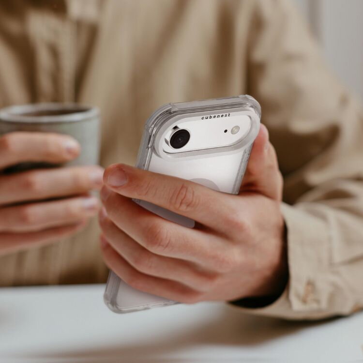 Cubenest Hülle für iPhone 17 Air MagPro Strong Guard weiß
