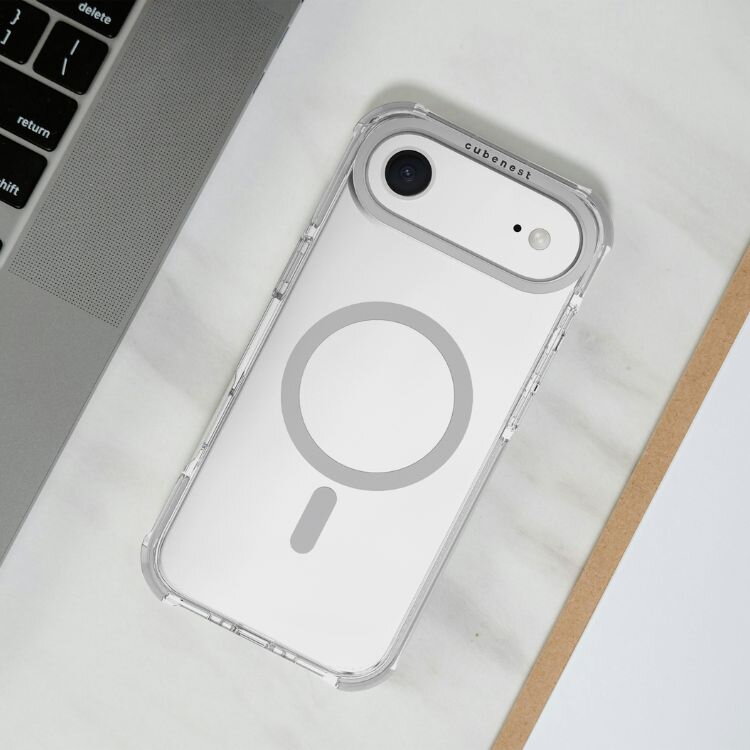 Cubenest Hülle für iPhone 17 Air MagPro Strong Guard weiß