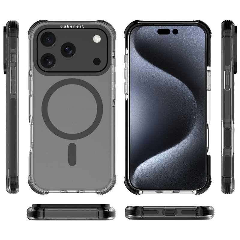 Cubenest Hülle für iPhone 17 Pro MagPro Strong Guard schwarz