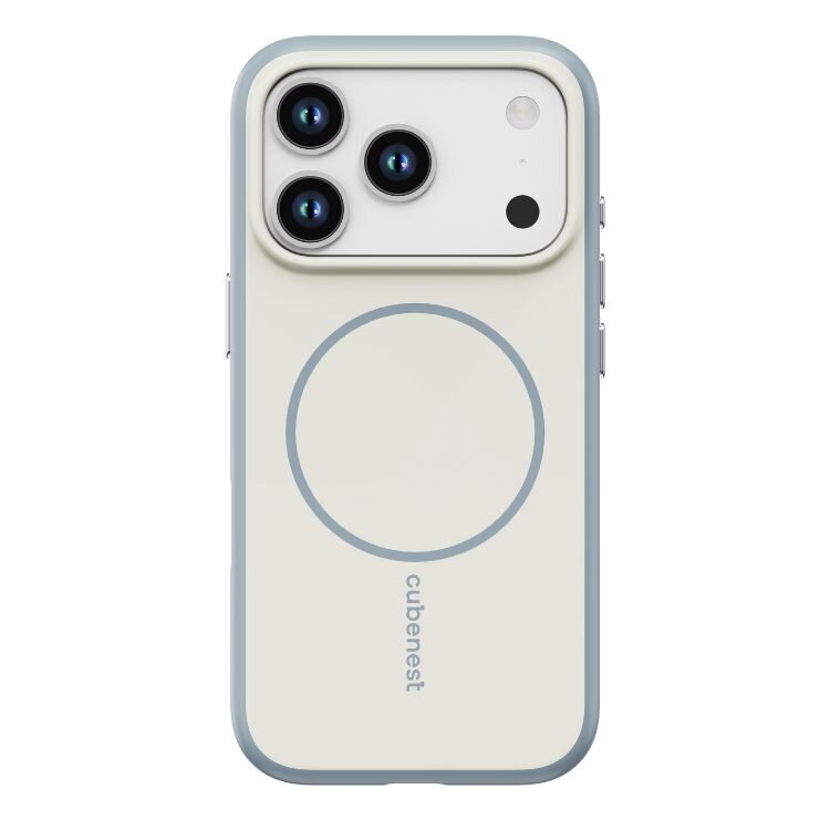 Cubenest Hülle für iPhone 17 Pro MagSafe-kompatibel Beige Matt