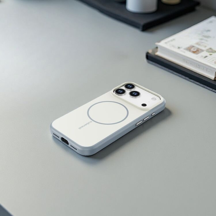 Cubenest Hülle für iPhone 17 Pro MagSafe-kompatibel Beige Matt