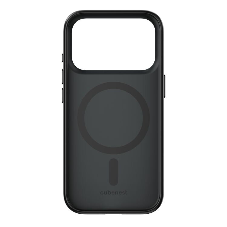 Cubenest Hülle für iPhone 17 Pro MagSafe-kompatibel Schwarz Matt