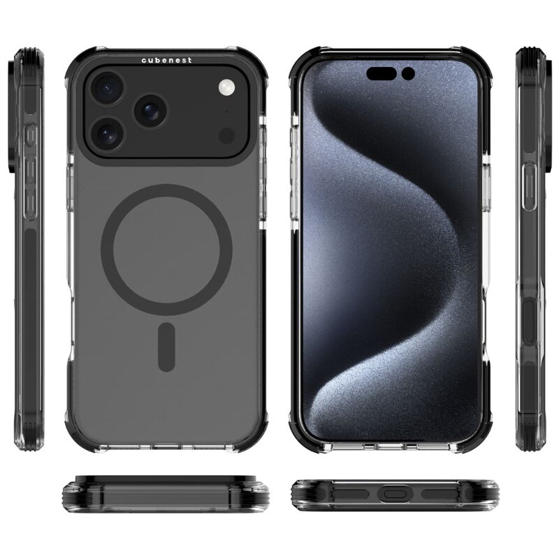Cubenest Hülle für iPhone 17 Pro Max MagPro Strong Guard schwarz