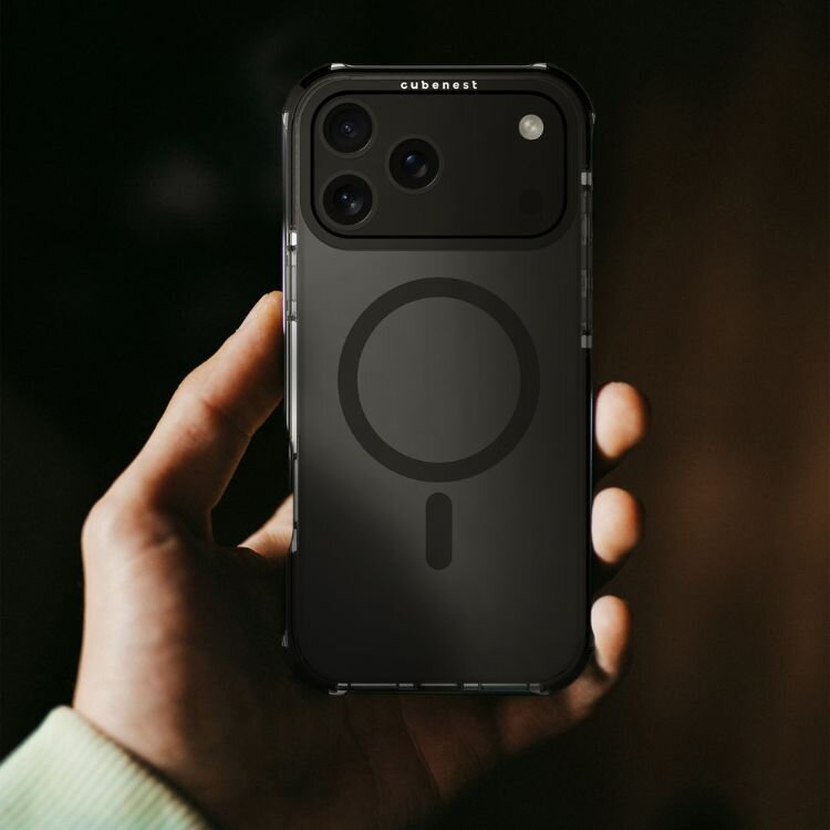Cubenest Hülle für iPhone 17 Pro Max MagPro Strong Guard schwarz