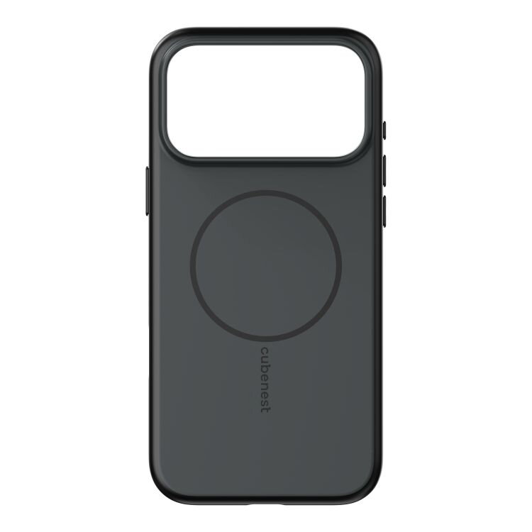 Cubenest Hülle für iPhone 17 Pro Max MagSafe-kompatibel Schwarz Matt