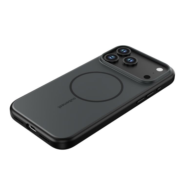 Cubenest Hülle für iPhone 17 Pro Max MagSafe-kompatibel Schwarz Matt