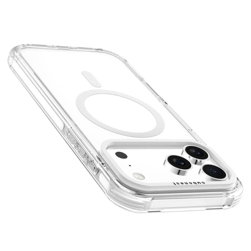 Cubenest Hülle für iPhone 17 Pro Max MagPro Strong Guard weiß