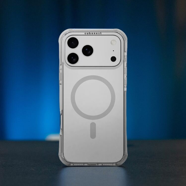 Cubenest Hülle für iPhone 17 Pro Max MagPro Strong Guard weiß