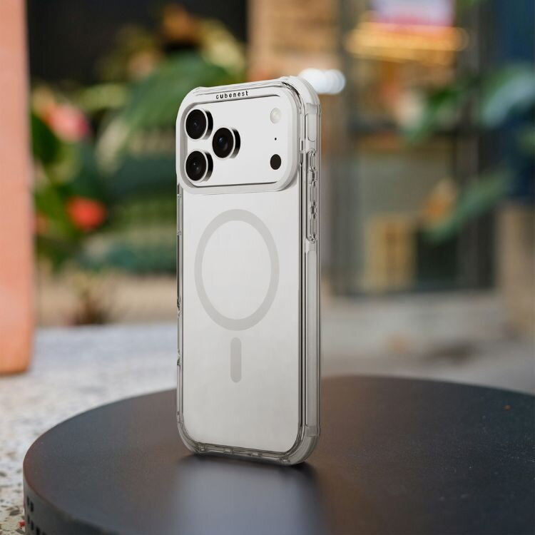 Cubenest Hülle für iPhone 17 Pro Max MagPro Strong Guard weiß