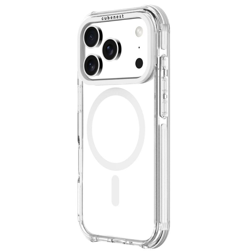 Cubenest Hülle für iPhone 17 Pro MagPro Strong Guard weiß