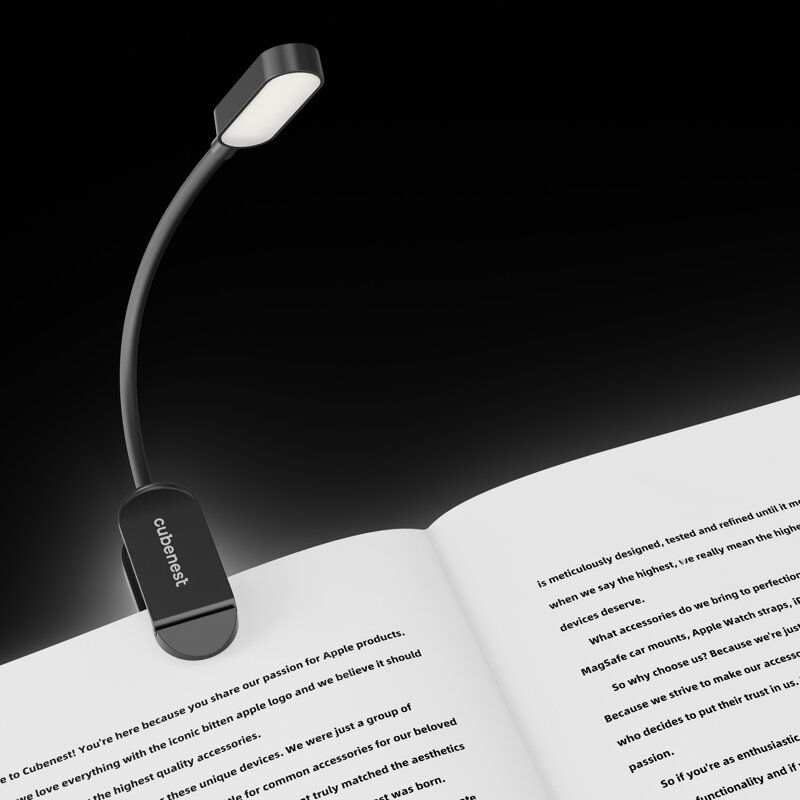 Cubenest LED-Lampe mit Clip LTW02 Schwarz
