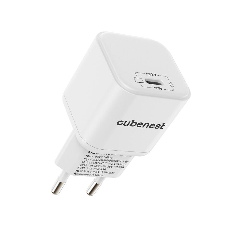Cubenest PD GaN Nano Adapter USB-C 65W N1D65