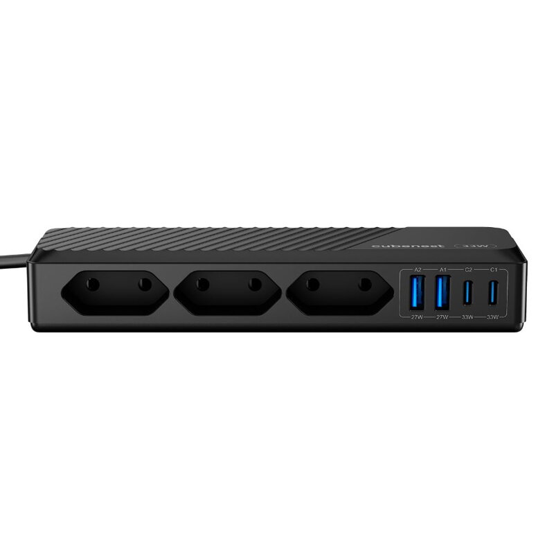 Cubenest PD GaN PowerStrip SlimSline 7v1 Extended USB 33W Cubenest PD GaN PowerStrip SlimSline 7v1 Extended USB 33W