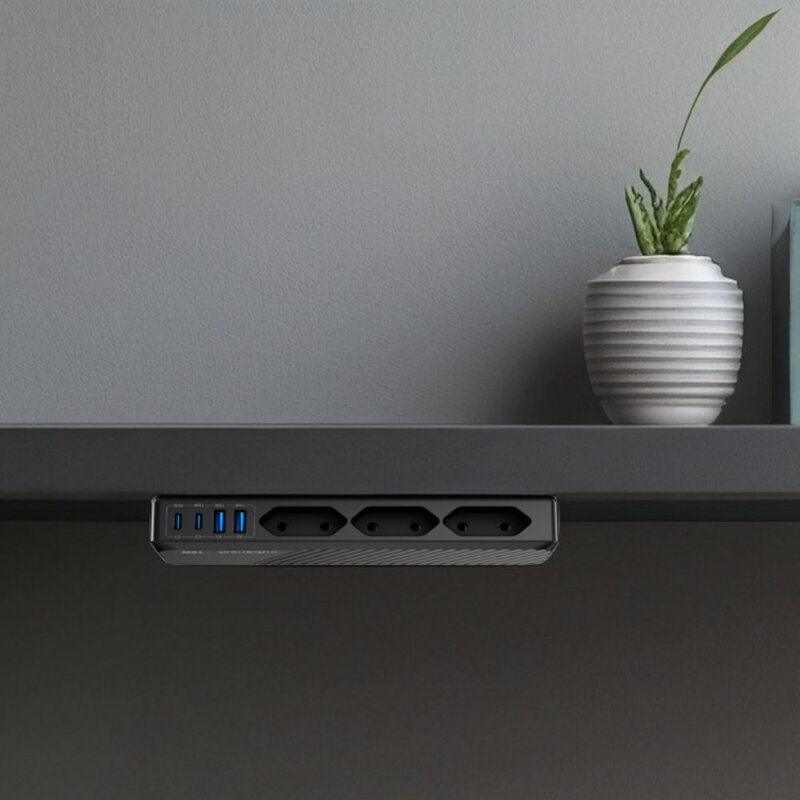 Cubenest PD GaN PowerStrip SlimSline 7in1 Extended USB 70W