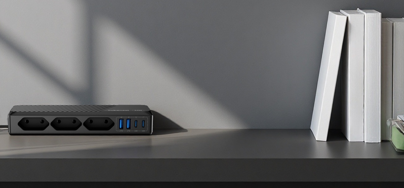 Cubenest PD GaN PowerStrip SlimSline 7v1 Extended USB 33W
