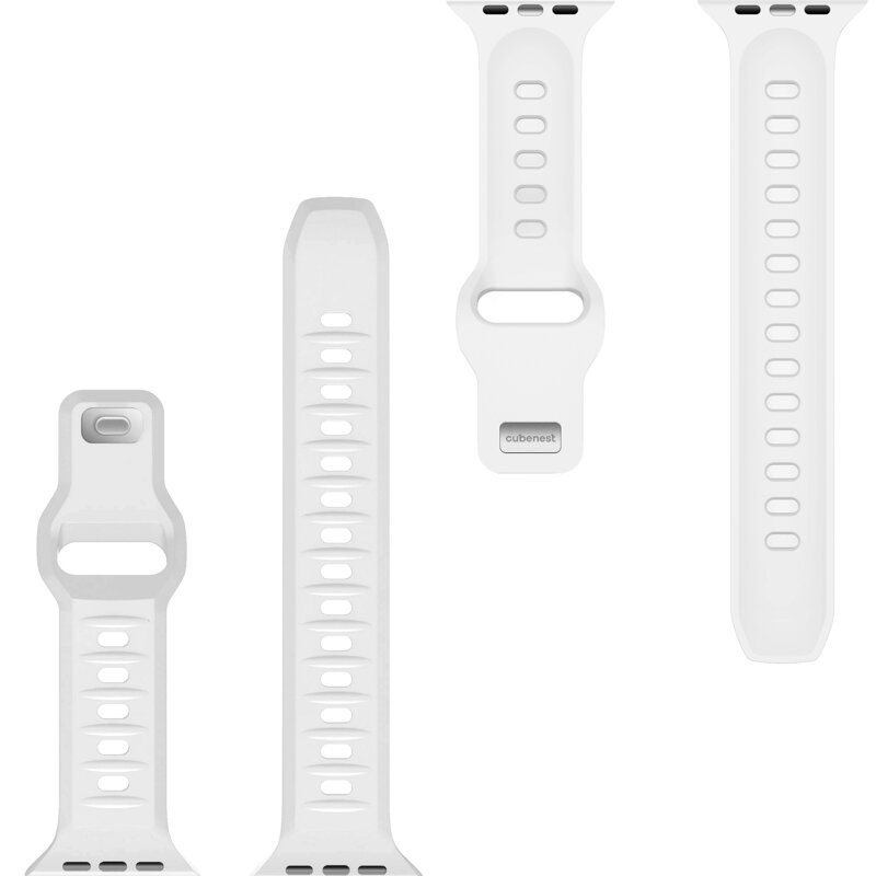 Apple Watch Premium Sport Armband Weiß