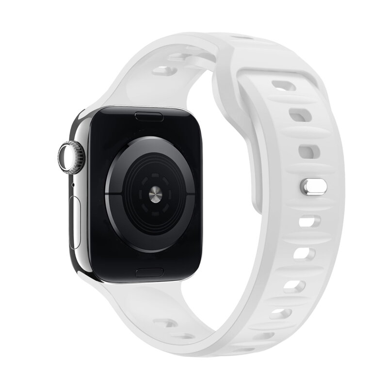 Apple Watch Premium Sport Armband Weiß