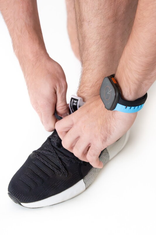 Apple Watch Premium Sport Armband Schwarz/Blau
