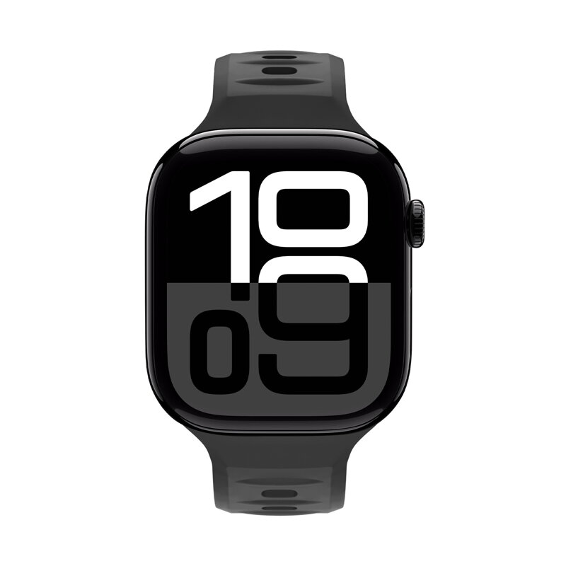 Apple Watch Premium Sport Armband Schwarz