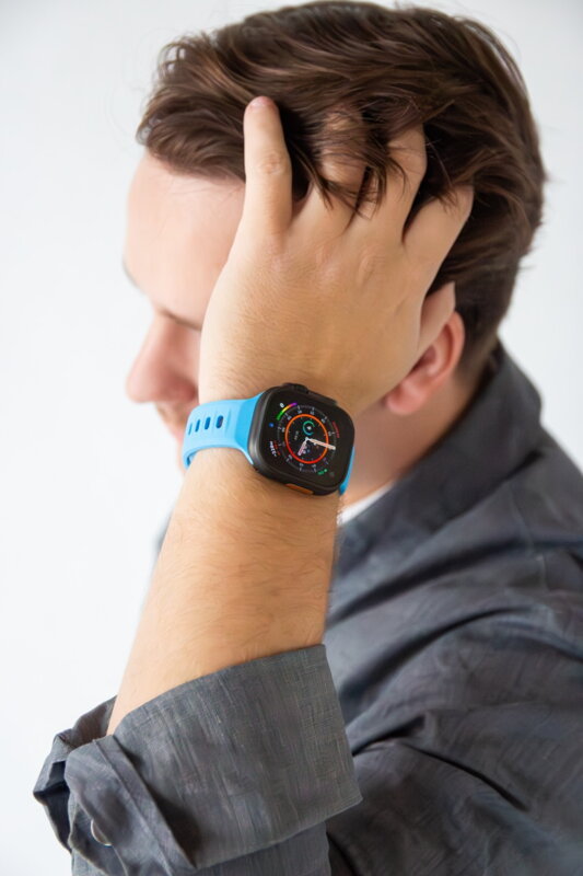 Apple Watch Premium Sport Armband Blau