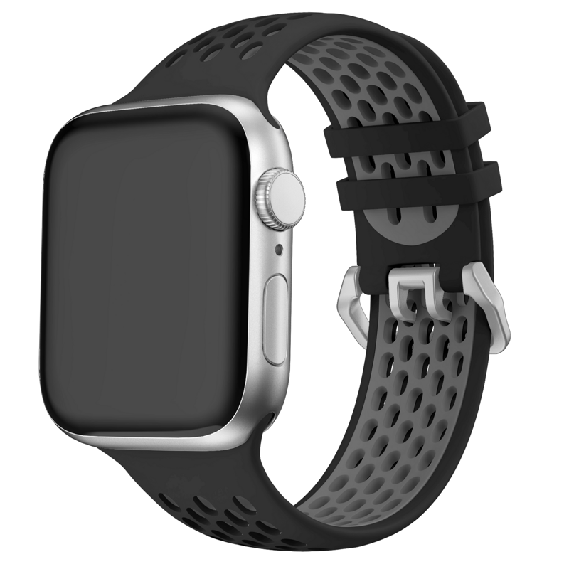 Apple Watch Sport Armband Schwarz/Grau