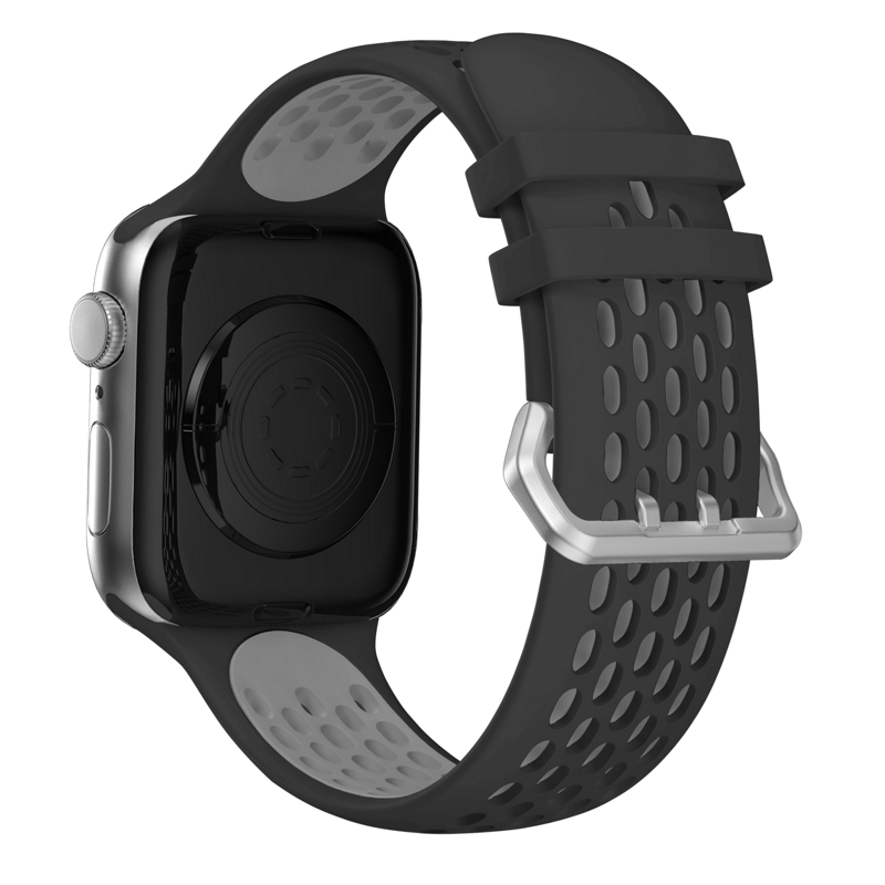 Apple Watch Sport Armband Schwarz/Grau