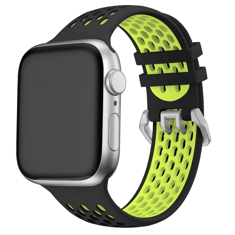Apple Watch Sport Armband Schwarz/Gelb