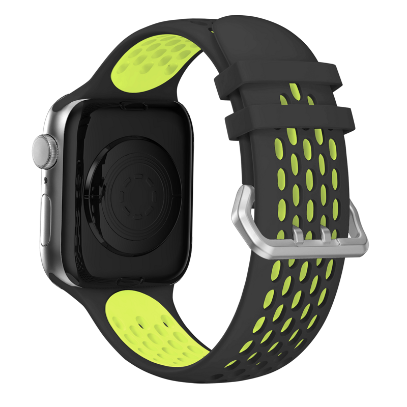 Apple Watch Sport Armband Schwarz/Gelb
