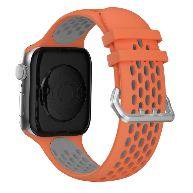 Apple Watch Sport Armband Orange/Grau