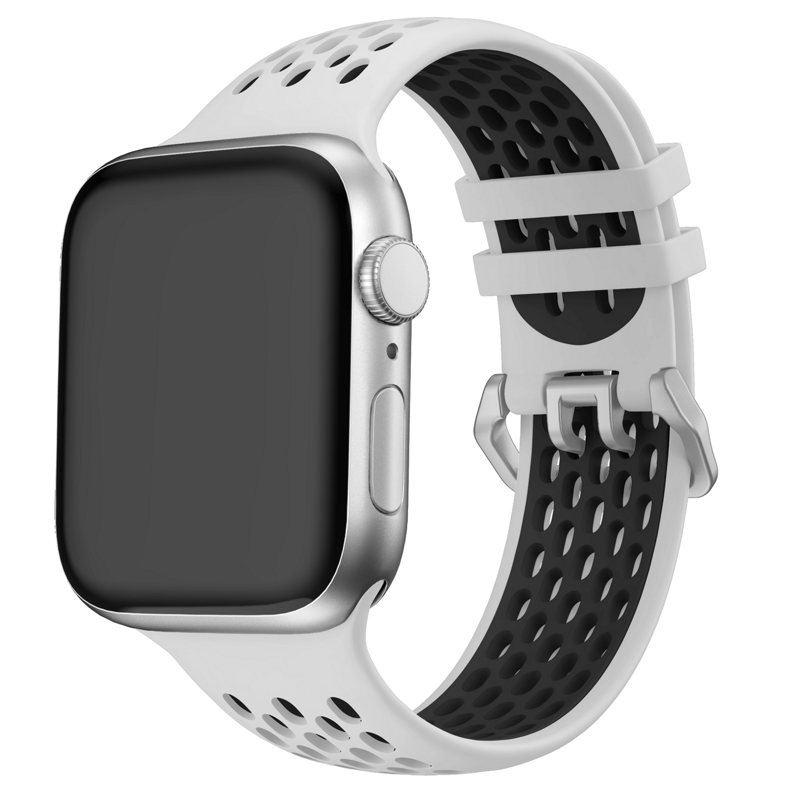Apple Watch Sport Armband Weiß/Schwarz