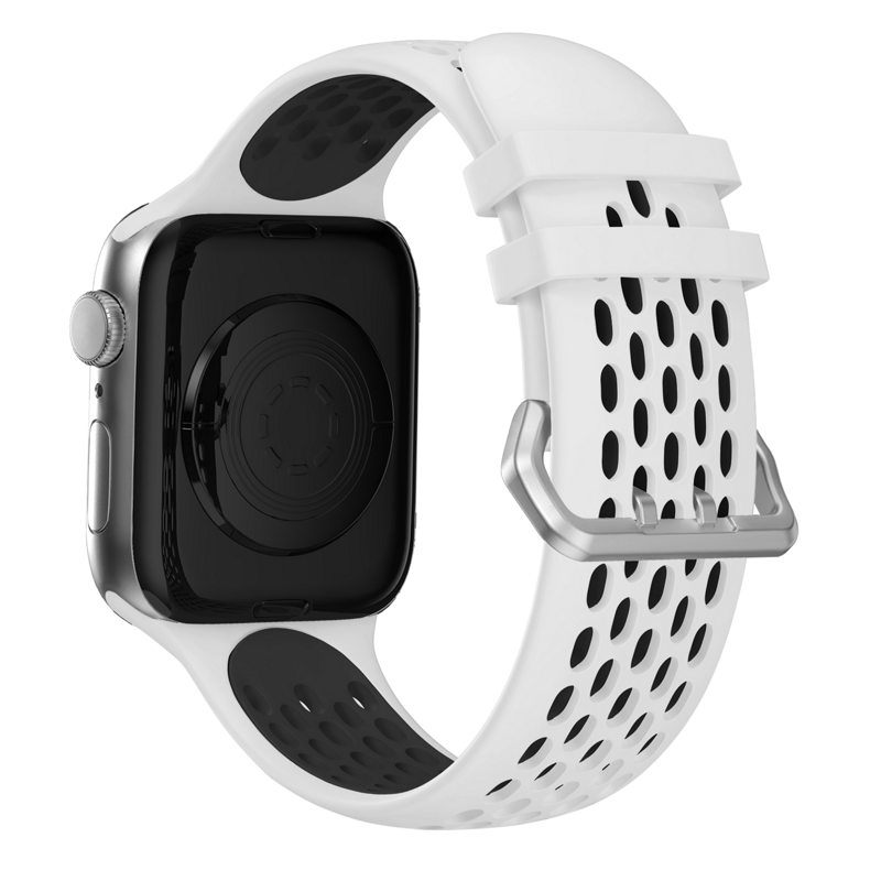 Apple Watch Sport Armband Weiß/Schwarz